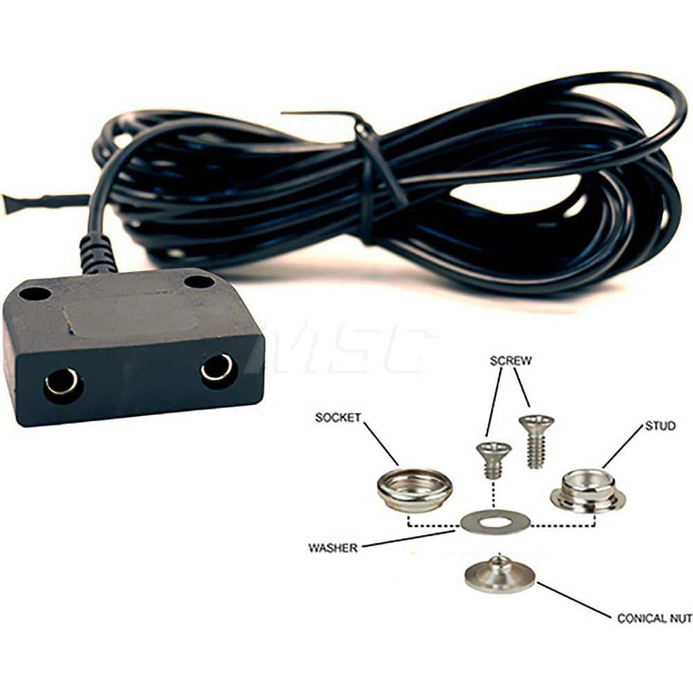 Grounding Cords; Anti-Static Equipment Compatibility: Anti-Static Floor or Table Mat; Cord Type: Wire Grounding Cord; Resistor: Yes; Color: Black; Cord Length: 15