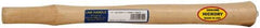 Made in USA - 16" Long Replacement Handle for Blacksmith Hammers - 1" Eye Length x 3/4" Eye Width, Hickory, 3 to 4 Lb Capacity, Material Grade Type A - Industrial Tool & Supply
