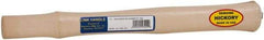 Made in USA - 14" Long Replacement Handle for Blacksmith Hammers - 1-3/16" Eye Length x 11/16" Eye Width, Hickory, Material Grade Type A - Industrial Tool & Supply
