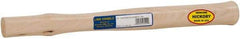 Made in USA - 16" Long Replacement Handle for Blacksmith Hammers - 1-1/4" Eye Length x 1" Eye Width, Hickory, Material Grade Type A - Industrial Tool & Supply