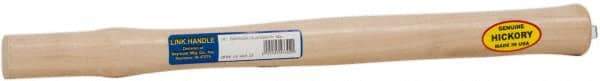 Made in USA - 18" Long Replacement Handle for Blacksmith Hammers - 1-1/4" Eye Length x 1" Eye Width, Hickory, Material Grade Type A - Industrial Tool & Supply
