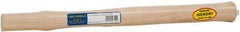 Made in USA - 18" Long Replacement Handle for Blacksmith Hammers - 1-1/4" Eye Length x 1" Eye Width, Hickory, Material Grade Type A - Industrial Tool & Supply
