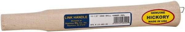 Made in USA - 10-1/2" Long Replacement Handle for Sledge Hammers - 1" Eye Length x 3/4" Eye Width, Hickory, 2 to 4 Lb Capacity, Material Grade Type A - Industrial Tool & Supply