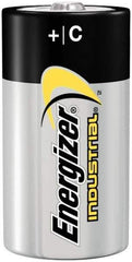 Energizer - Size C, Alkaline, 72 Pack, Standard Battery - 1.5 Volts, Flat Terminal, LR14, ANSI, IEC Regulated - Industrial Tool & Supply