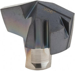 Iscar - Series ICM, 23.01mm Diam Grade IC908 140° Replaceable Drill Tip - Carbide, TiAlN Finish, 23 Seat Size - Industrial Tool & Supply