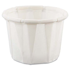 DART - Paper Portion Cups, .5 oz, White, 250/Bag, 20 Bags/Carton - Industrial Tool & Supply