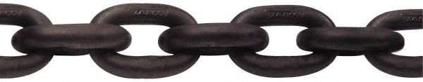 CM - 1-1/4" Welded Alloy Chain - 72,300 Lb Capacity, Grade 80, 90' Long, Alloy Steel, Self-Colored Finish - Industrial Tool & Supply