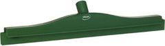 Vikan - 20" Rubber Blade Floor Squeegee - Double Edge, Green, Plastic Holder - Industrial Tool & Supply
