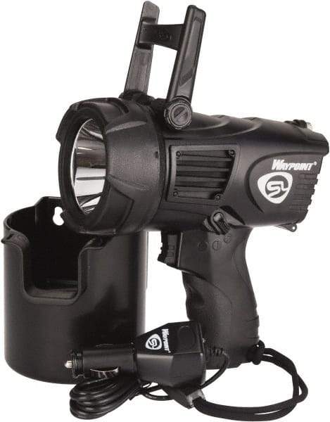 Streamlight - White LED Bulb, 550 Lumens, Spotlight/Lantern Flashlight - Black Plastic Body, 4 C Alkaline Batteries Not Included - Industrial Tool & Supply