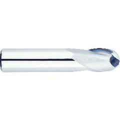 1/4" Dia. - 2" OAL - Solid CBD - Bright - Ball Nose SE EM - 2 FL - Industrial Tool & Supply