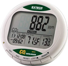 Extech - -14 to 140°F, 0 to 99.9% Humidity Range, Air Quality Monitor - Industrial Tool & Supply