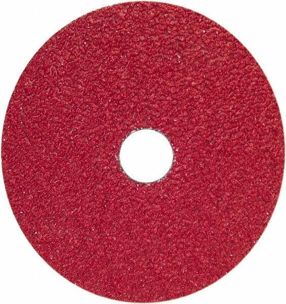 Norton - 9-1/8" Diam 7/8" Hole 36 Grit Fiber Disc - Very Coarse Grade, Ceramic Alumina - Industrial Tool & Supply