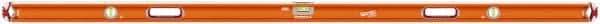 SAVAGE by SWANSON - Magnetic 78" Long 3 Vial Box Beam Level - Aluminum, Orange - Industrial Tool & Supply