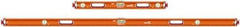 SAVAGE by SWANSON - Magnetic 32" & 78" Long 3 Vial Box Beam Level - Aluminum, Orange - Industrial Tool & Supply