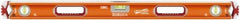 SAVAGE by SWANSON - Magnetic 36" Long 3 Vial Box Beam Level - Aluminum, Orange - Industrial Tool & Supply