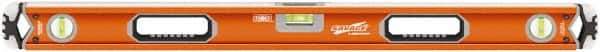 SAVAGE by SWANSON - 36" Long 3 Vial Box Beam Level - Aluminum, Orange - Industrial Tool & Supply