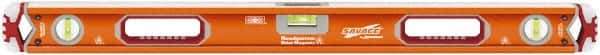 SAVAGE by SWANSON - Magnetic 32" Long 3 Vial Box Beam Level - Aluminum, Orange - Industrial Tool & Supply