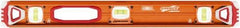 SAVAGE by SWANSON - Magnetic 24" Long 3 Vial I-Beam Level - Aluminum, Orange - Industrial Tool & Supply