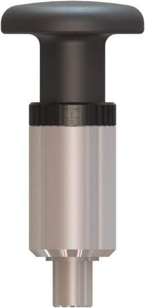 Made in USA - 1/2" Pin Diam, 0.86" Usable Length, Pull Knob Handle Quick Release Pin - 3.97" OAL - Industrial Tool & Supply