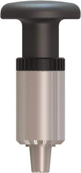Made in USA - 1/2" Pin Diam, 0.62" Usable Length, Pull Knob Handle Quick Release Pin - 3.77" OAL - Industrial Tool & Supply