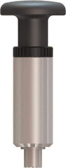 Made in USA - 1/2" Pin Diam, 0.57" Usable Length, Pull Knob Handle Quick Release Pin - 4.45" OAL - Industrial Tool & Supply