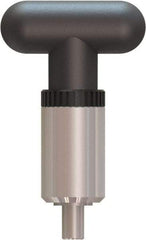 Made in USA - 5/16" Pin Diam, 0.61" Usable Length, T Handle Quick Release Pin - 3.79" OAL - Industrial Tool & Supply