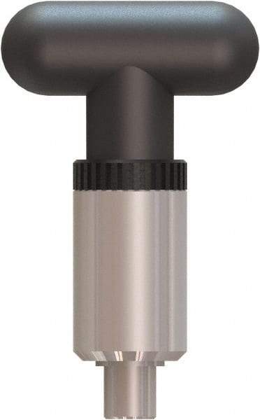 Made in USA - 1/2" Pin Diam, 0.57" Usable Length, T Handle Quick Release Pin - 4" OAL - Industrial Tool & Supply