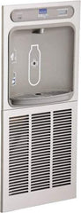 ELKAY - 8 GPH Cooling Capacity Barrier Free Wall Mounted Water Cooler & Fountain - In-Wall, 20 to 105 psi, 0.20 hp, Stainless Steel - Industrial Tool & Supply