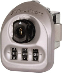 Master Lock - 0.030 to 0.125" Door Thickness, Zinc Finish, 3-Digit Combination Deadbolt - Left Handling, Key Override, Disc Cylinder - Industrial Tool & Supply