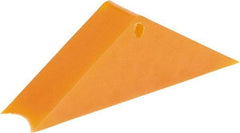 Vestil - 2-1/4" Wide x 3-5/8" High x 11" Deep, Plastic Wheel Chock - Industrial Tool & Supply