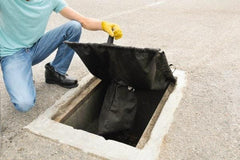 UltraTech - 1-3/4' Long x 17" Wide, Drain Seal - Use for Oil/Sediment - Industrial Tool & Supply