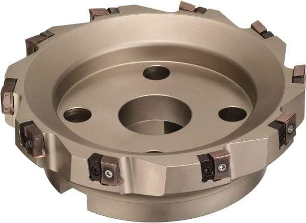 Sumitomo - 3-15/16" Cut Diam, 8mm Max Depth, 1.2598" Arbor Hole, 6 Inserts, RDET16 Insert Style, Indexable Copy Face Mill - RSXF Cutter Style, 2.4803 High, Series RSX - Industrial Tool & Supply