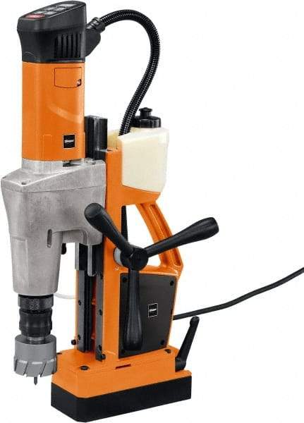 Fein - 3/4" Chuck, 2" Travel, Portable Magnetic Drill Press - 120-240 & 260-520 RPM, 1300 Watts - Industrial Tool & Supply