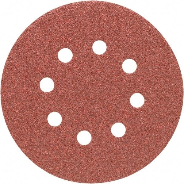 Porter-Cable - 5" Diam, 80 Grit, Aluminum Oxide Hook & Loop Disc - Medium Grade, Coated, C Weight Paper Backing, - Industrial Tool & Supply