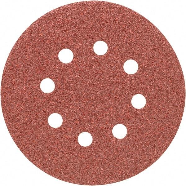Porter-Cable - 5" Diam, 40 Grit, Aluminum Oxide Hook & Loop Disc - Coarse Grade, Coated, C Weight Paper Backing, - Industrial Tool & Supply