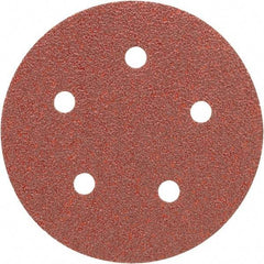 Porter-Cable - 5" Diam, 40 Grit, Aluminum Oxide Hook & Loop Disc - Coarse Grade, Coated, C Weight Paper Backing, - Industrial Tool & Supply