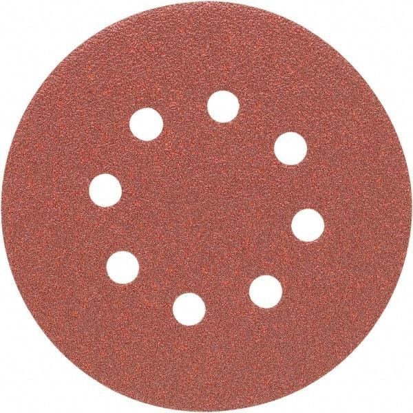 Porter-Cable - 5" Diam, 220 Grit, Aluminum Oxide Hook & Loop Disc - Very Fine Grade, Coated, C Weight Paper Backing, - Industrial Tool & Supply