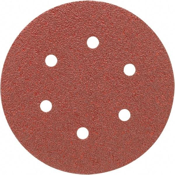 Porter-Cable - 6" Diam, 180 Grit, Aluminum Oxide Hook & Loop Disc - Very Fine Grade, Coated, C Weight Paper Backing, - Industrial Tool & Supply