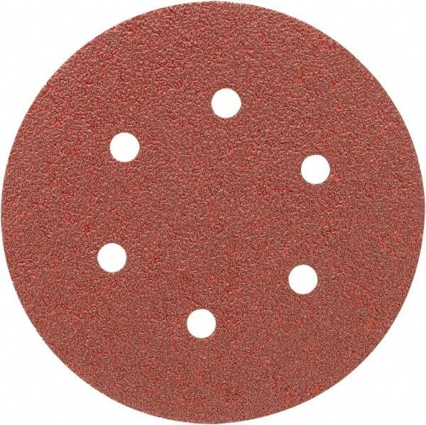 Porter-Cable - 6" Diam, 40 Grit, Aluminum Oxide Hook & Loop Disc - Coarse Grade, Coated, C Weight Paper Backing, - Industrial Tool & Supply