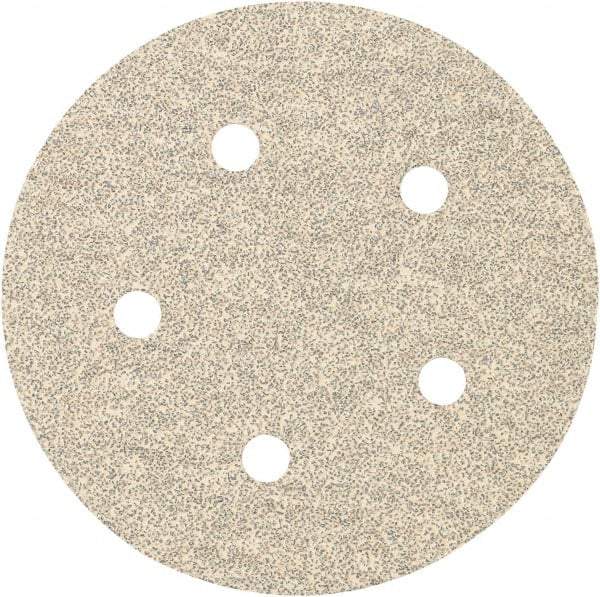 Porter-Cable - 5" Diam, 220 Grit, Zirconia Alumina Hook & Loop Disc - Very Fine Grade, Coated, C Weight Paper Backing, - Industrial Tool & Supply