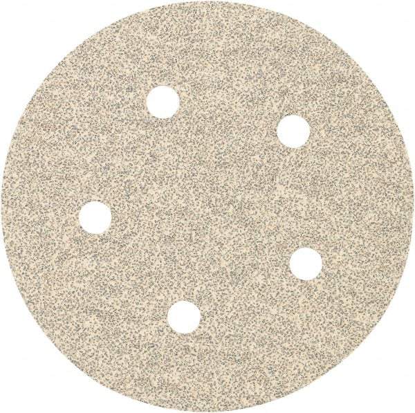Porter-Cable - 5" Diam, 80 Grit, Zirconia Alumina Hook & Loop Disc - Medium Grade, Coated, C Weight Paper Backing, - Industrial Tool & Supply
