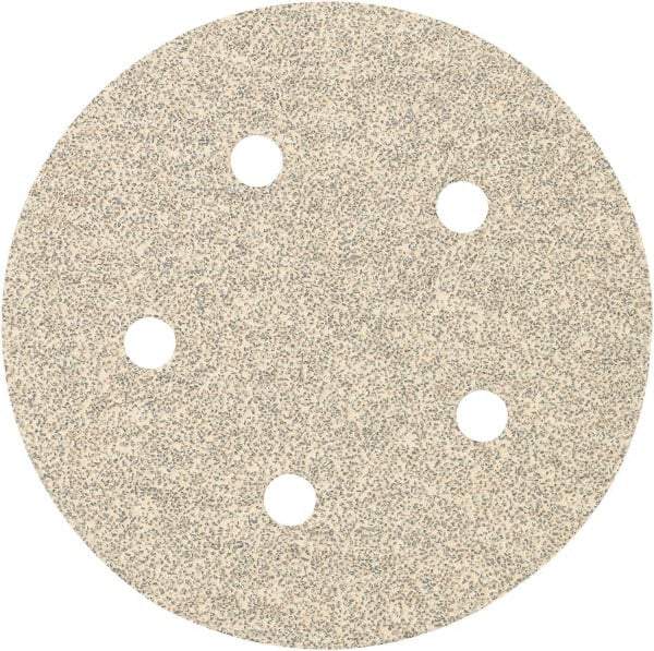 Porter-Cable - 5" Diam, 60 Grit, Zirconia Alumina Hook & Loop Disc - Medium Grade, Coated, C Weight Paper Backing, - Industrial Tool & Supply