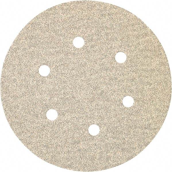 Porter-Cable - 6" Diam, 220 Grit, Zirconia Alumina Hook & Loop Disc - Very Fine Grade, Coated, C Weight Paper Backing, - Industrial Tool & Supply
