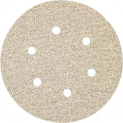 Porter-Cable - 6" Diam, 80 Grit, Zirconia Alumina Hook & Loop Disc - Medium Grade, Coated, C Weight Paper Backing, - Industrial Tool & Supply