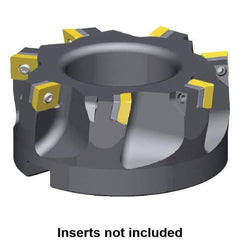 Kennametal - 5 Inserts, 63mm Cut Diam, 22mm Arbor Diam, 9.17mm Max Depth of Cut, Indexable Square-Shoulder Face Mill - 0/90° Lead Angle, 40mm High, SDET 1204.. Insert Compatibility, Series KSSM - Industrial Tool & Supply