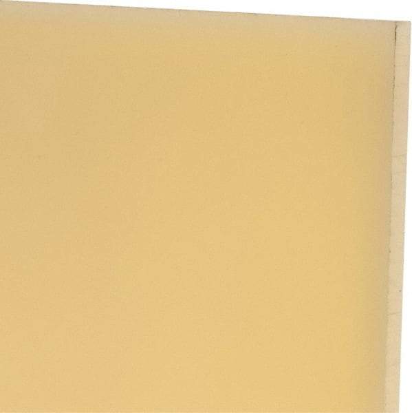 Made in USA - 1/4" Thick x 24" Wide x 2' Long, Polyurethane Sheet - Natural, 75D Hardness, ±0.015 Tolerance - Industrial Tool & Supply