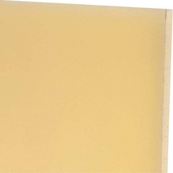 Made in USA - 1/4" Thick x 12" Wide x 1' Long, Polyurethane Sheet - Natural, 75D Hardness, ±0.015 Tolerance - Industrial Tool & Supply