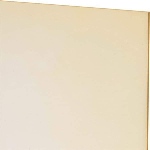 Made in USA - 1/16" Thick x 12" Wide x 1' Long, Polyurethane Sheet - Natural, 80A Hardness, ±0.010 Tolerance - Industrial Tool & Supply