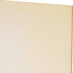 Made in USA - 1/16" Thick x 12" Wide x 1' Long, Polyurethane Sheet - Natural, 80A Hardness, ±0.010 Tolerance - Industrial Tool & Supply