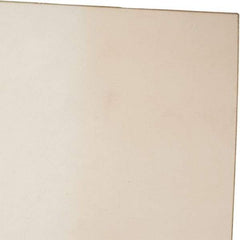 Made in USA - 1/8" Thick x 24" Wide x 1' Long, Polyurethane Sheet - Natural, 80A Hardness, ±0.010 Tolerance - Industrial Tool & Supply